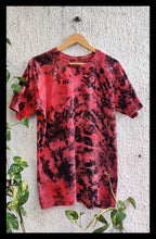 Load image into Gallery viewer, Fiery Red Reverse Tie Dye T shirt
