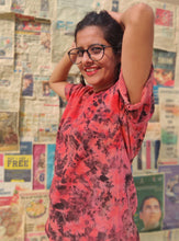 Load image into Gallery viewer, Fiery Red Reverse Tie Dye T shirt

