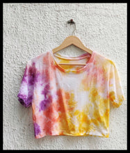 Load image into Gallery viewer, Bright Tie Dye Crop Top
