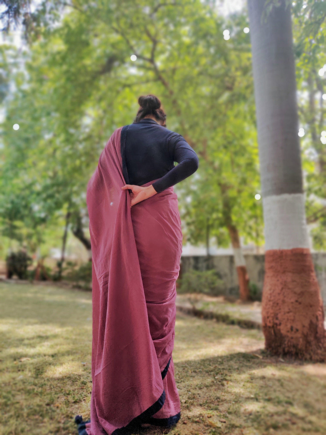 Kora Kaagaz Tie Dye Saree