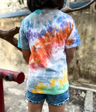 Load image into Gallery viewer, Split Colored Tie Dye T shirt
